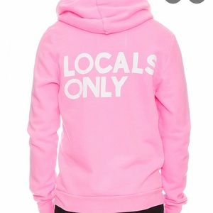 AVIATOR NATION⚡️🌈🦅 Neon Pink Locals Only Hoodie